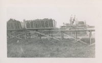 Several People working at the Alouette Peat Farm c.1940s