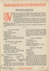 Recipe for Pancakes from 1915