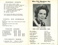 Brochure for Pitt Meadows Day 1963