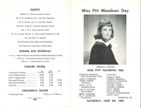 Brochure for Pitt Meadows Day 1965