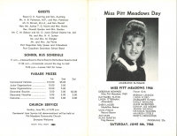 Brochure for Pitt Meadows Day 1966