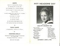 Brochure for Pitt Meadows Day 1970