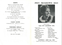 Brochure for Pitt Meadows Day 1973