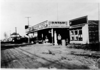 Copy photo of Pitt Meadows Garage on Harris Road, 1920