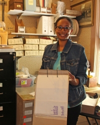 Rebekah Abebe digitizes the Air Raid Preparation documents