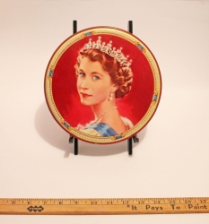 A biscuit tin created for Queen Elizabeths coronation