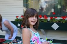 Heritage Thursdays 2018, a child working on her name tag