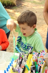 A child making his putty