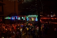 We host the crowds waiting for the CP holiday Train :)