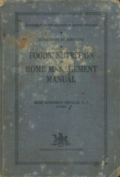 Food, Nutrition, Home Management Manual from 1938