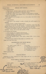 Recipe for 1938 Yeast Bread