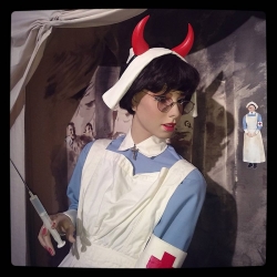 Minke as Bad Nurse at Pitt Meadows Museum Museum After Dark