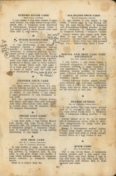 Recipe for Sugar Ration Cake from 1946